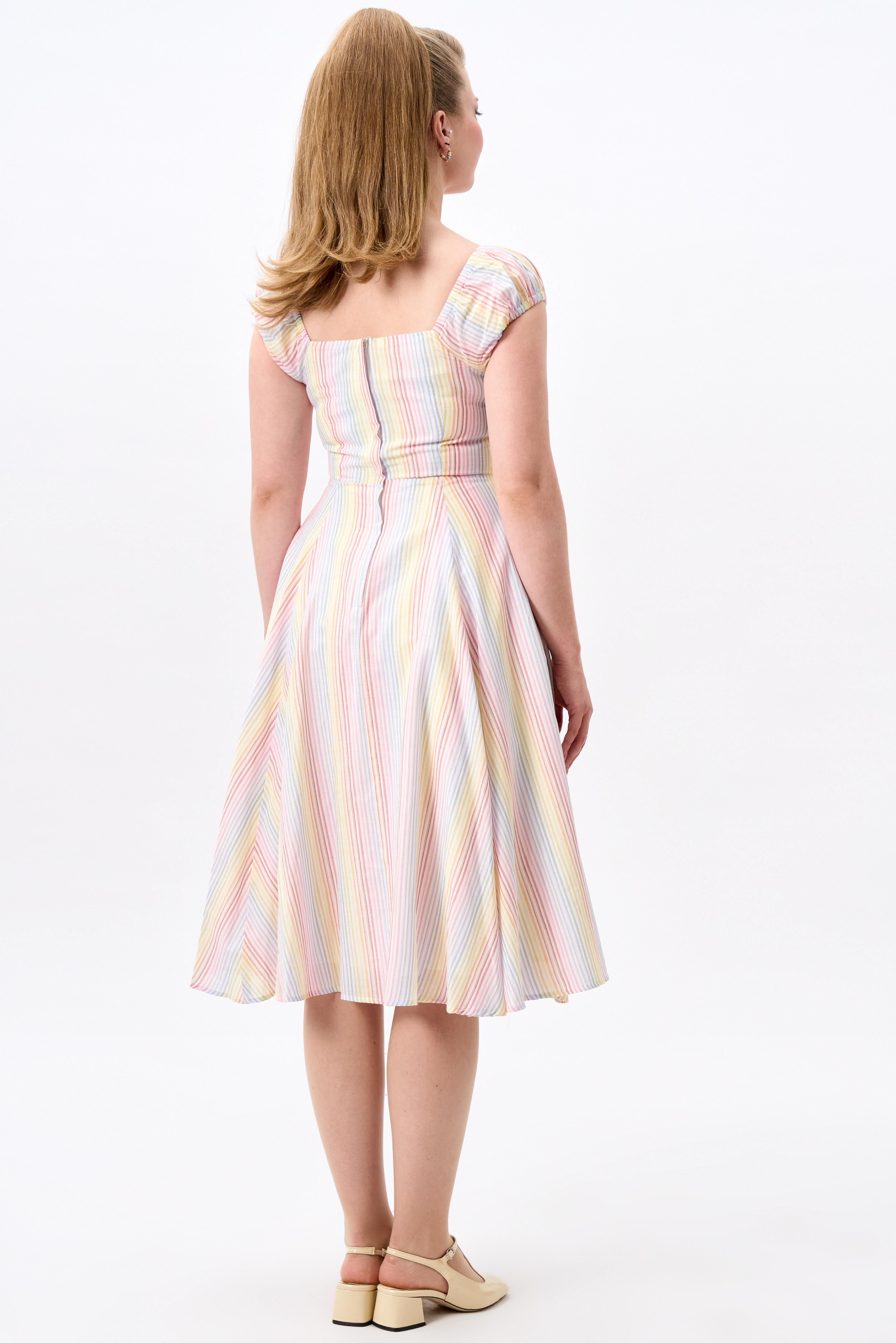 Dolores Sherbet Stripe Doll Dress