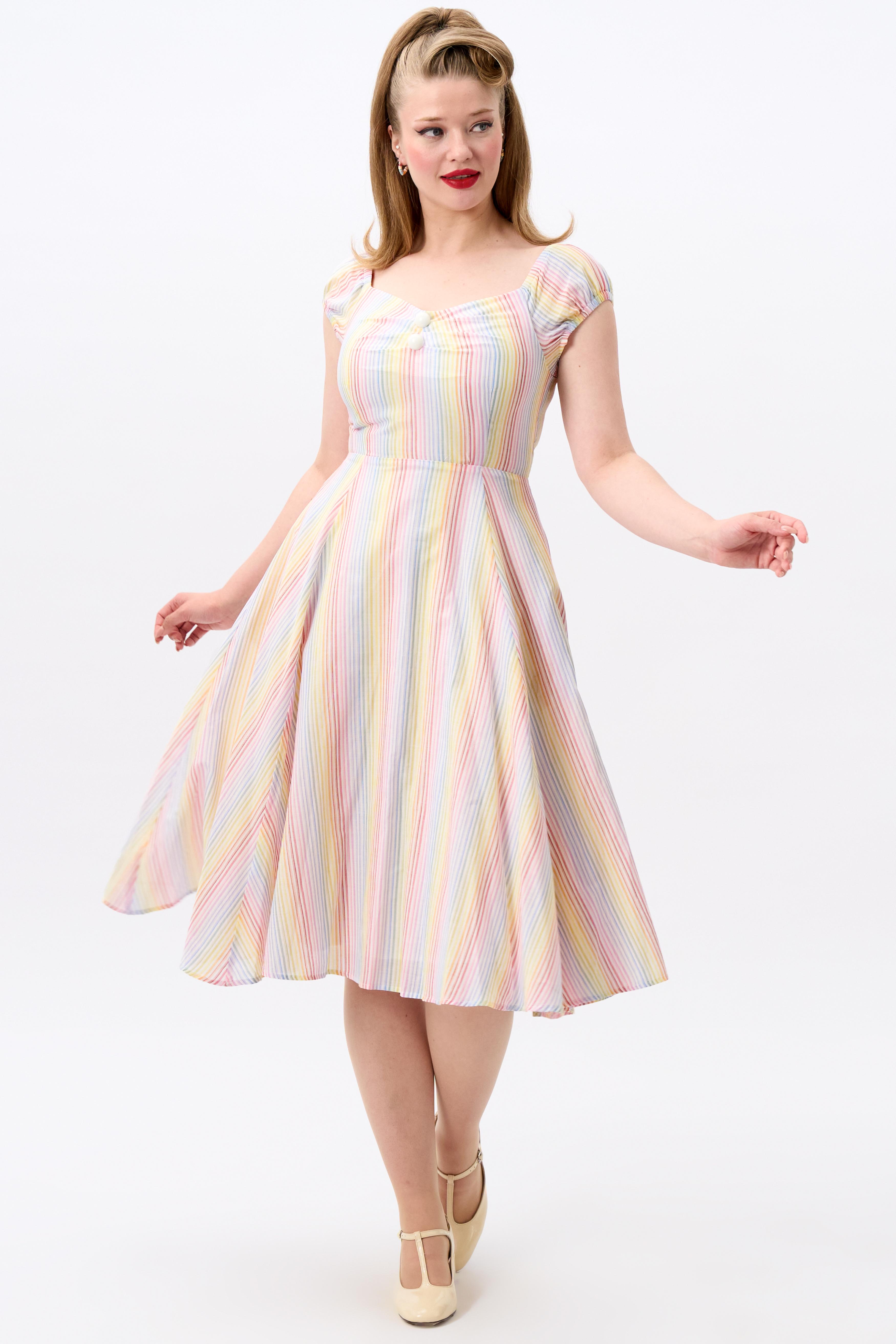 Dolores Sherbet Stripe Doll Dress