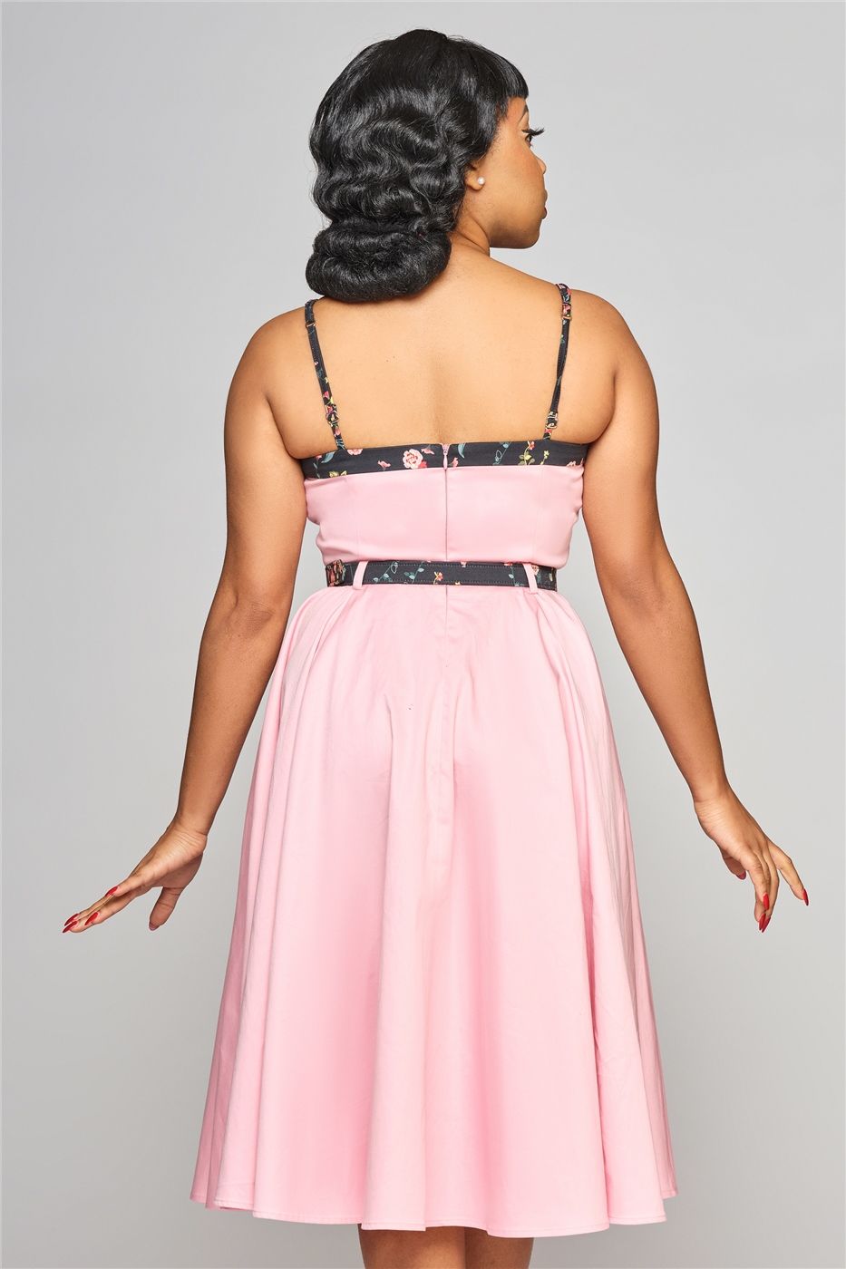 Nova Contrast Detail Swing Dress