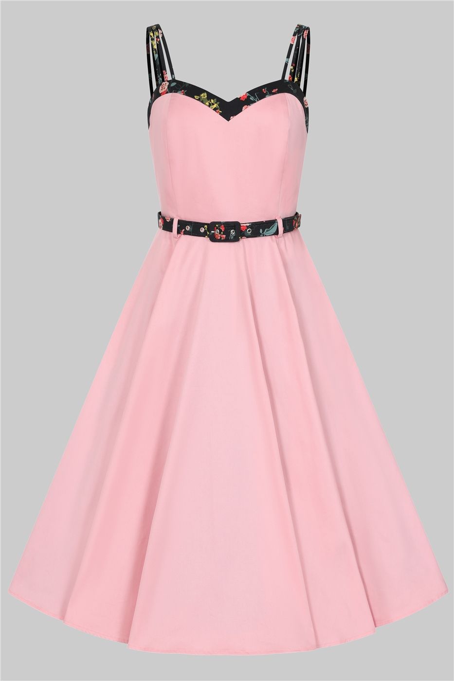 Nova Contrast Detail Swing Dress
