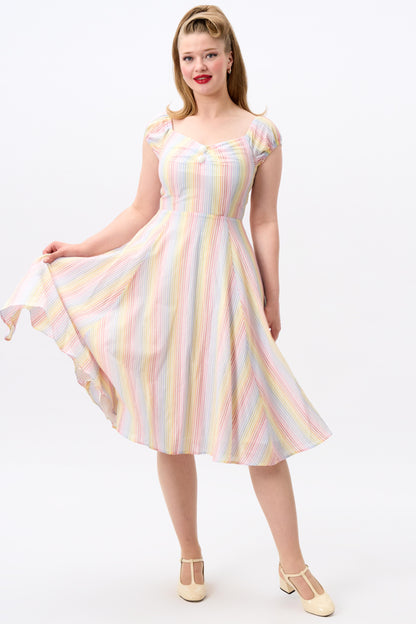 Dolores Sherbet Stripe Doll Dress