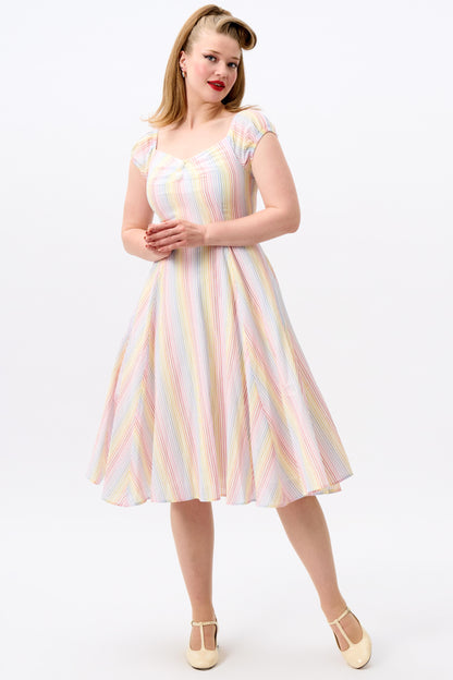 Dolores Sherbet Stripe Doll Dress